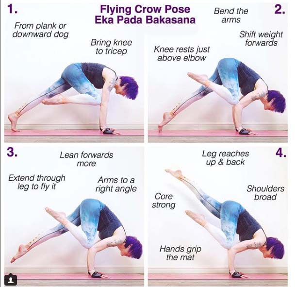 How to do Flying Crow Pose